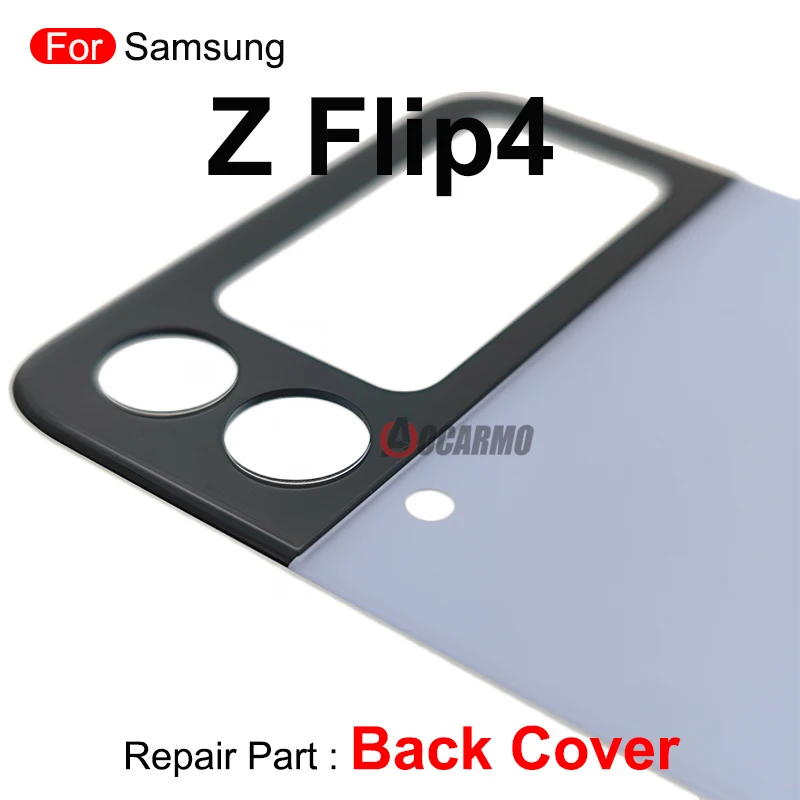 For Samsung Galaxy Z Flip 4 SM-F721 Z Flip4 Back Rear Panel Housing Top And Bottom Frame Cover Replacement Repair Parts