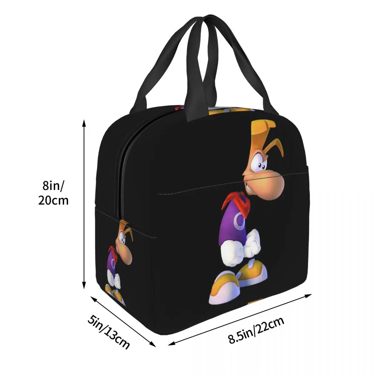 ألعاب الكرتون Rayman Legends أكياس الغداء معزول بينتو صندوق المحمولة حقيبة الغداء أكياس نزهة قابلة لإعادة الاستخدام للنساء فتاة العمل