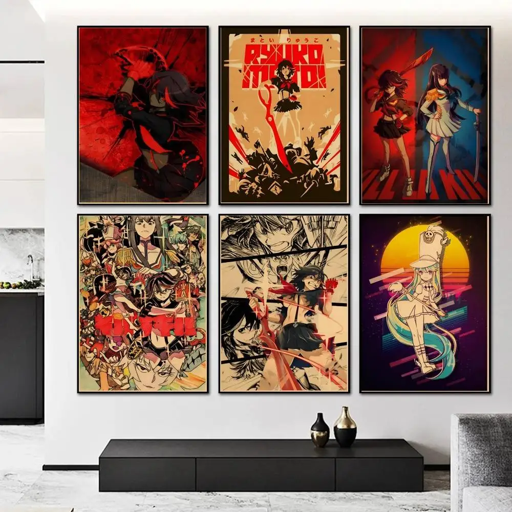 Kill La Kill Anime   Poster and Prints Wall Art Pictures for Modern Bedroom Game Room Home Decor