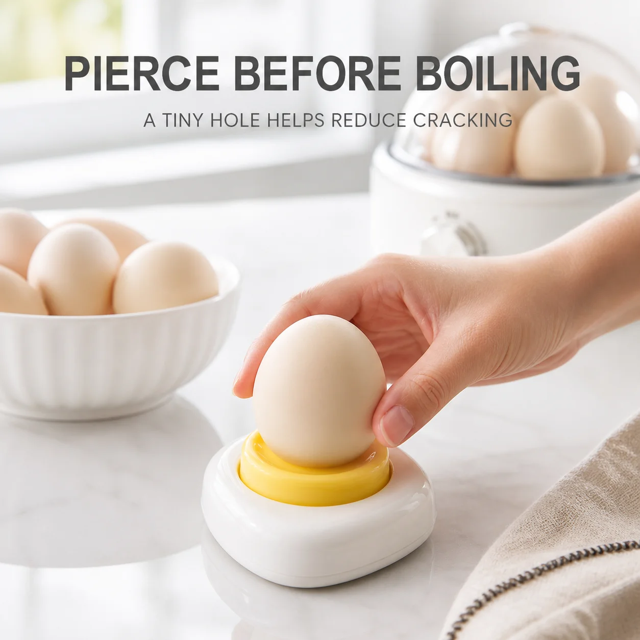 Egg Shell Piercer Kitchen Egg Punch Tool Stainless Steel Needle Egg Hole Maker for Cooking Boiled Eggs Kitchen Gadget