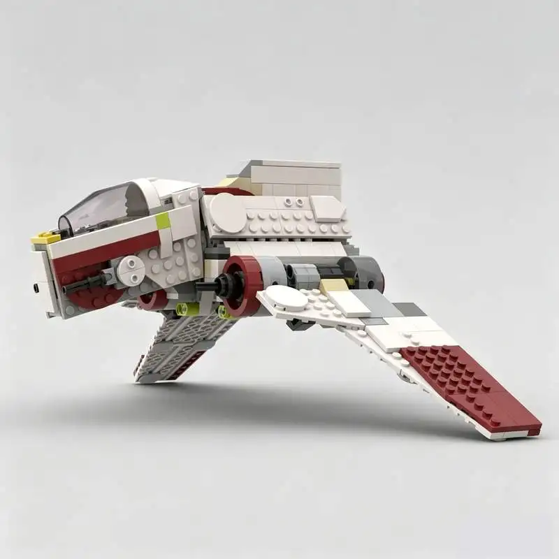 410 PCS Class Republic Attack Shuttle Spacecraft Model Building Blocks MOC DIY Assembly Creative Sci Fi Puzzle Toy Gift Display