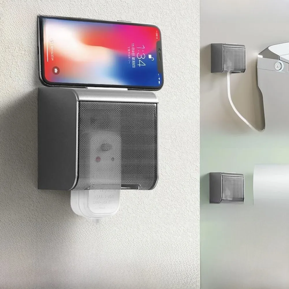 86-Type Outdoor Socket Cover ABS Waterproof Electrical Box 95x100x70mm Transparent Lid Dust and Water Protection