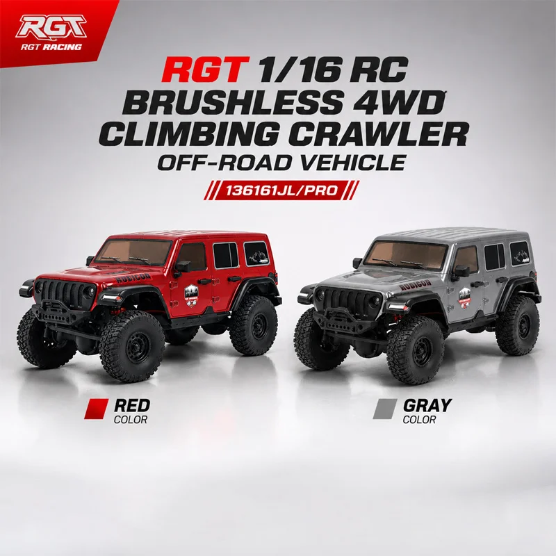 Rgt 1/16 Brushless 4Wd Rc Car 136161Jl Pro Electric Off Road Rock Crawler Vehicle For Adults Outdoor Terrain Play