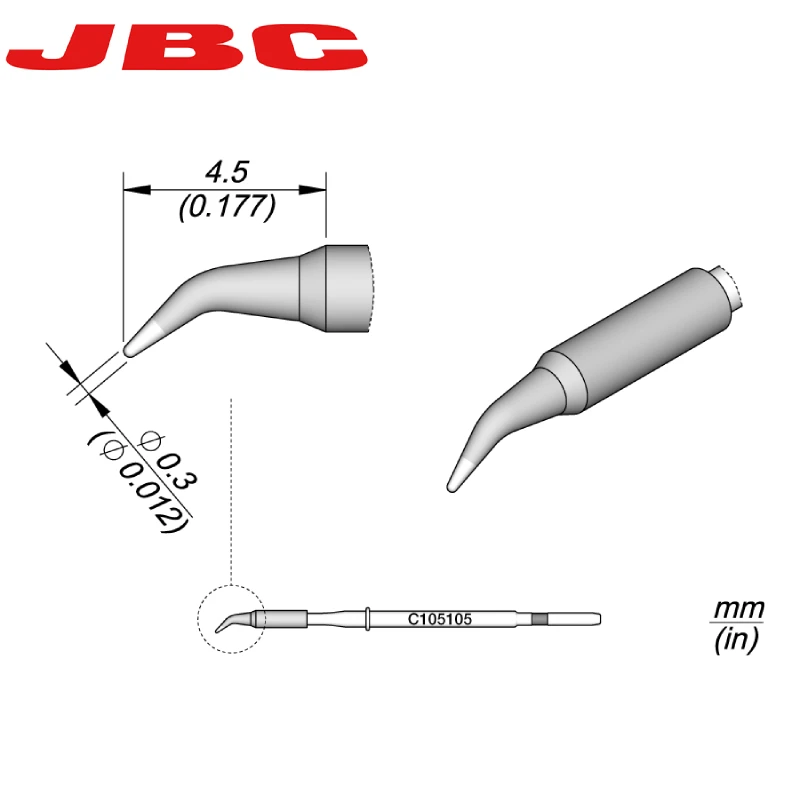 Original JBC C105-101 C105-105 C105-103 Soldering Iron Tips For Precision JBC NP105 NT105 Welding Handle Rework Tools