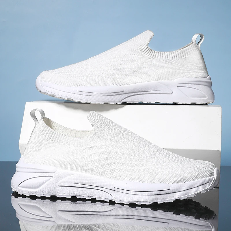 

men's Light Oversized Running Shoes, Fashionable Fly Woven Breathable Sports Sneakers