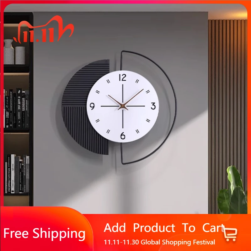 

Unusual Silent Wall Clock Design Frame Minimalist Creative Hands Wall Clock Digital Modern Fashion Reloj De Pared Home Decor