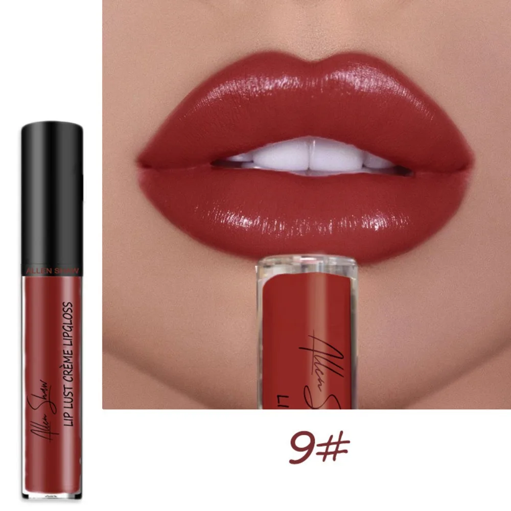 Mositurizing Cream Texture Lipstick Lipgloss Waterproof Longlasting Lip Mud 10 Colors Optional Satin Glossy Lipstick Cosmetic