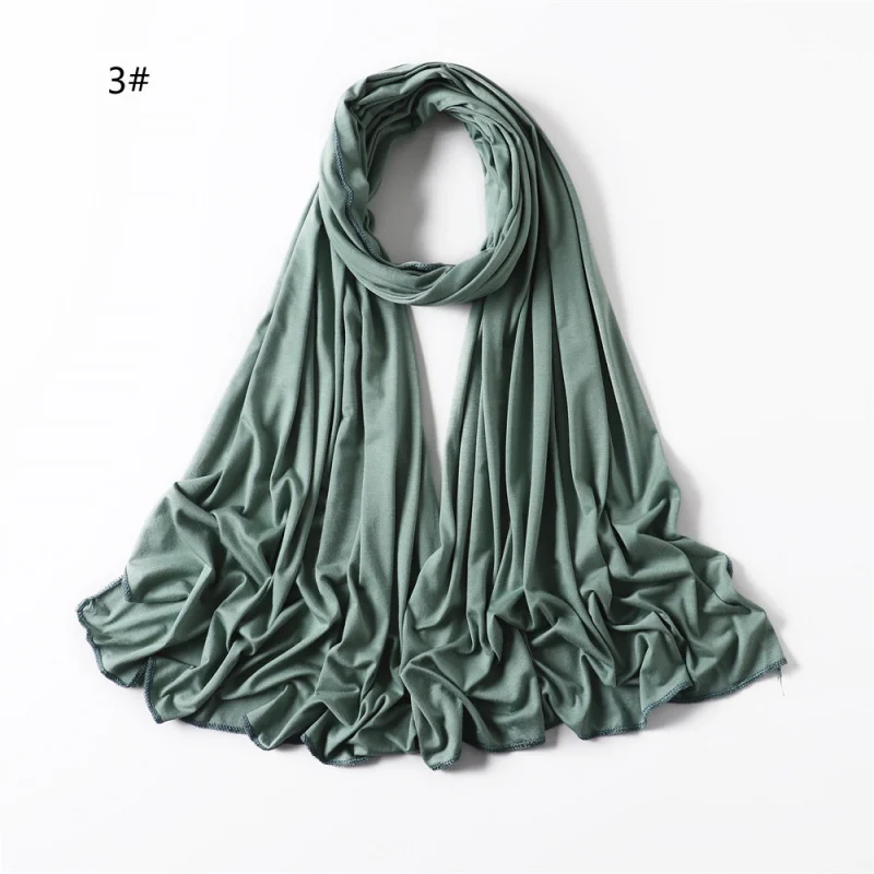 Solid ColorjerseyCotton Jersey Mercerized Cotton Modal Soft Women's Hair Towel Scarf Veil One Piece Dropshipping