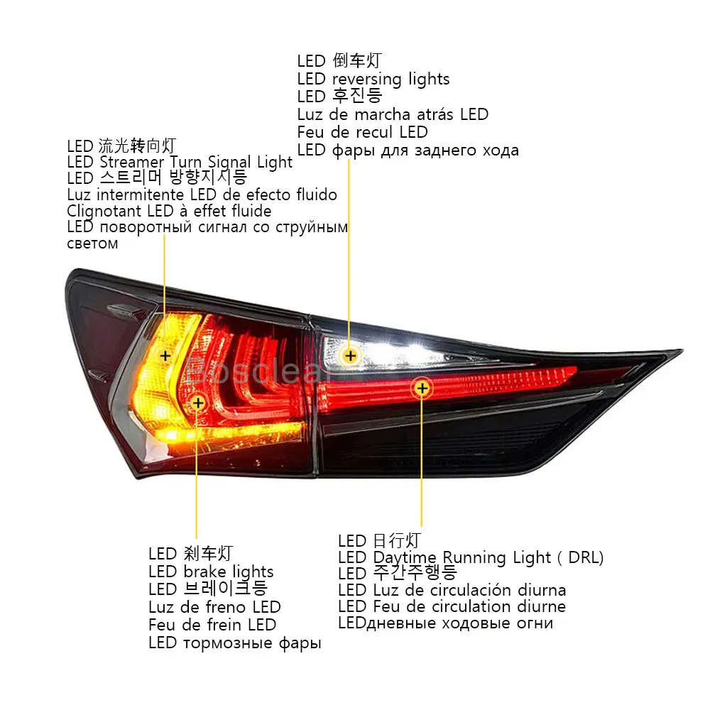 Car Lights For Lexus GS GS250 GS300 GS350 2012-2020 Taillights LED Projetor TailLamps Assembly Daytime Running Auto Accessories