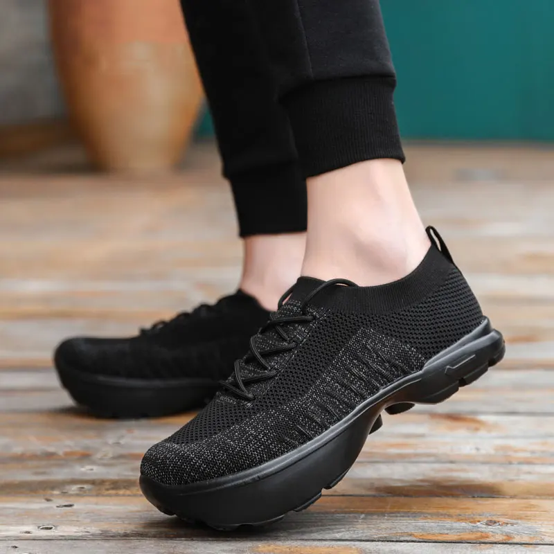 Negative Heel Shoes Female Male Lumbar Vertebra Correction Pelvic Forward Leaning Body Training Backward Walking Shoes Front