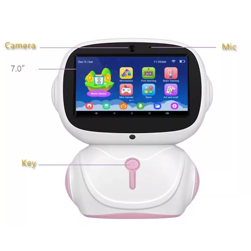 

7-дюймовый интеллектуальный робот с искусственным интеллектом и электрическим танцем и камерой — образовательный обучающий инструмент для школьников