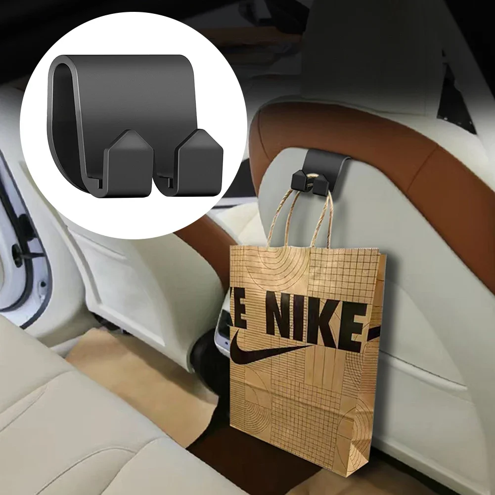 Seat Hanger Headrest Hanger Mount Holder Grocery Bag Umbrella Hook Headrest Bag Organizer Hanger Holder for Tesla Model 3 Y X S