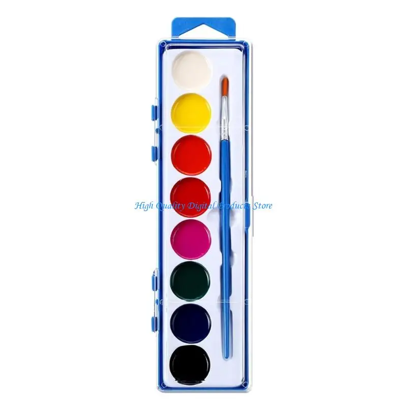 U2JE Travel Friendly 8 Color Watercolor Set Portable Designs Great For Experts