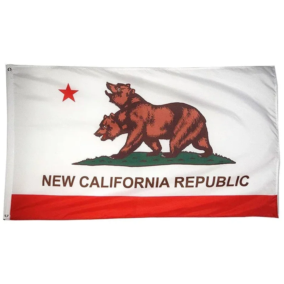 90x150cm Nueva República de California NCR Bear Bandera de California Banner nacional de 3x5 pies