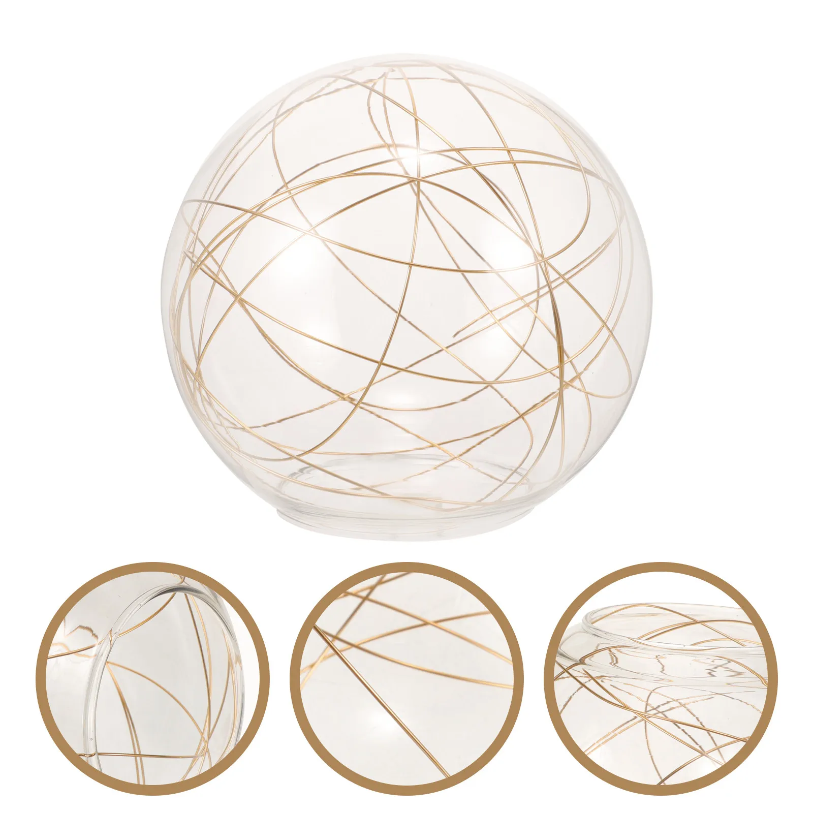 

Элегантный стеклянный плафон с проволочным дизайном, декоративный абажур-шар для потолочной люстры, столовой, бара