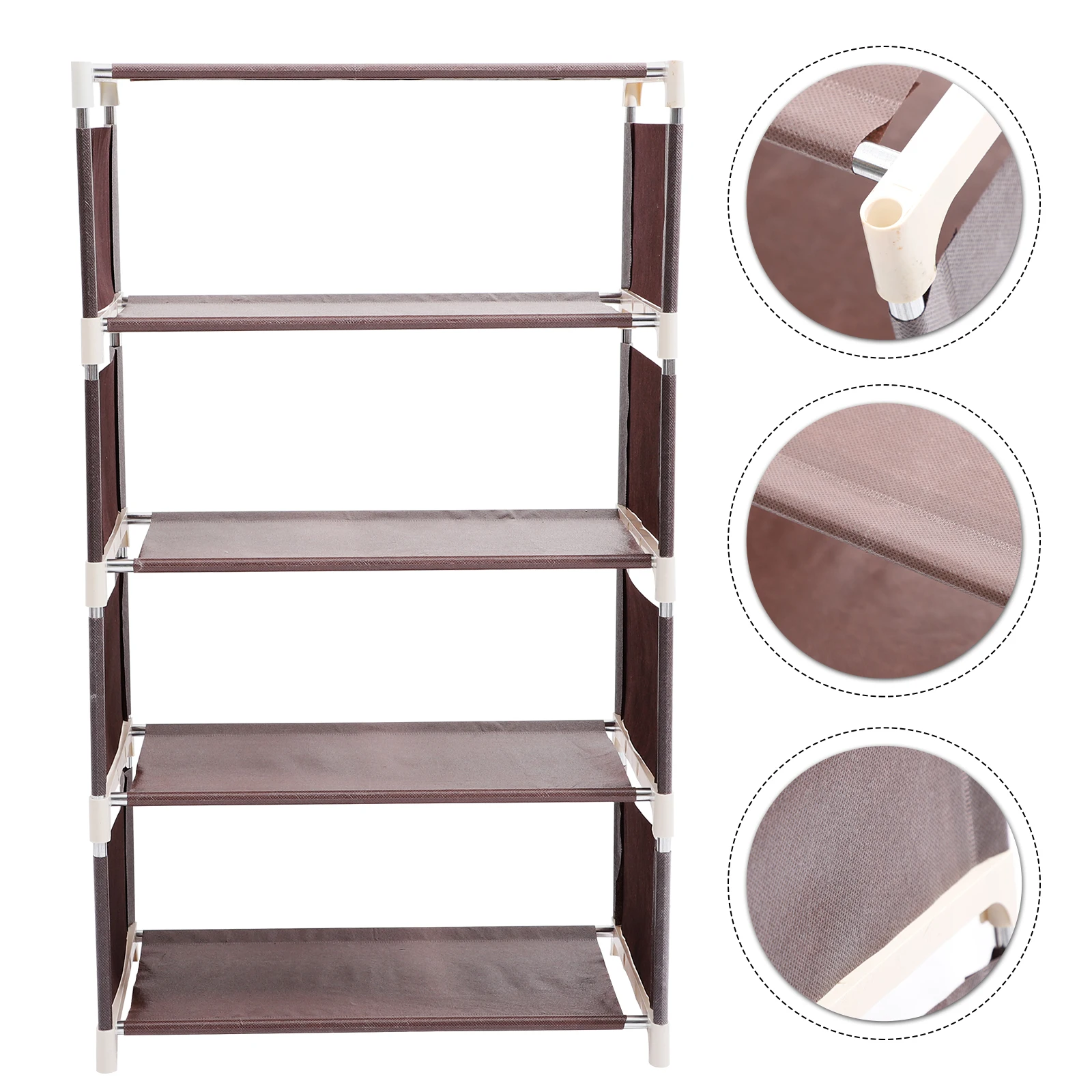 

Shoe Rack Multi layer Stand Household Storage Shelves Five layer Shelf ganizer Non woven Stainless Shoe Solution