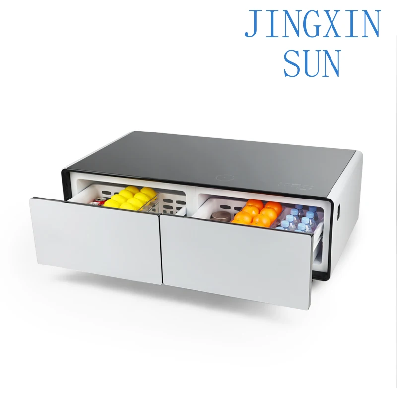 Furniture with refrigerator music player dining table center desk