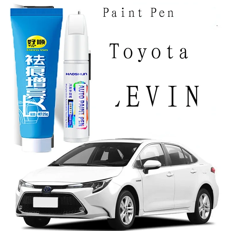 

Ручка для рисования подходит для Toyota LEVIN, ручка для ремонта краски, платиновая жемчужина, белый кристалл, серебро, специальная Toyota LEVIN E + Red LEVIN