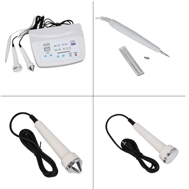 3 In 1 R-638 Ultrasonic Facial Machine Spot Tattoo Removal Anti Aging Face Massager Skin Deep Cleaning Beauty Device