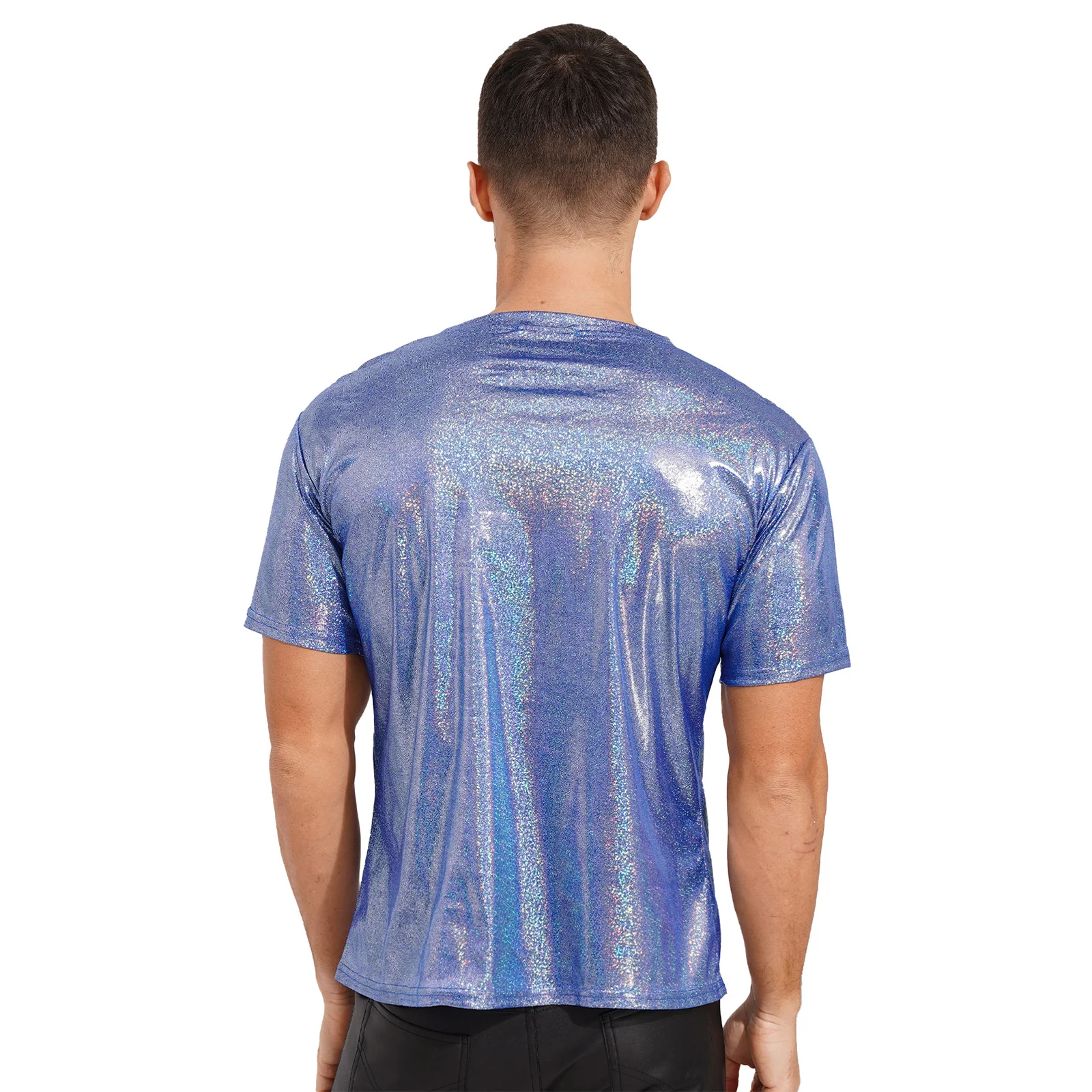 T-shirt Manches Courtes Col Rond pour Homme, Vêtement Décontracté, Brcorporelle, à la Mode