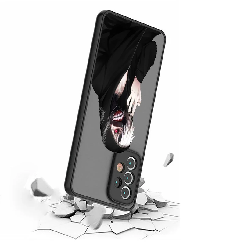 Токийский Гуль Kaneki Ken Samsung A72 A54 A53 A52S A34 A32 A33 A24 A23 A22S A02 Lite Матовый Прозрачный чехол для телефона