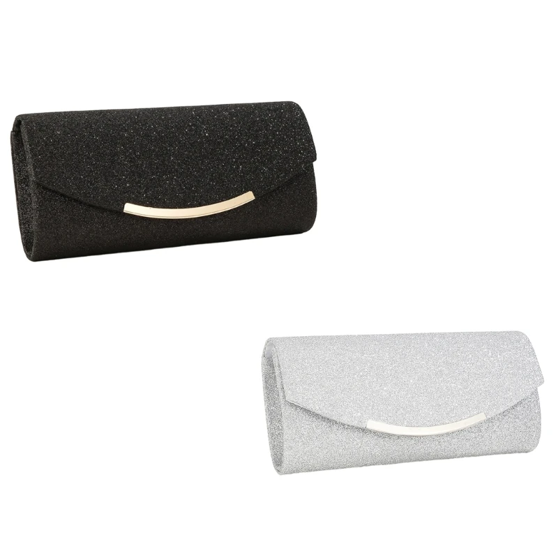 

Sparkling Women's Evening Bag Luxurious Envelope Purse with Chain for Wedding and Cocktail Event 066F