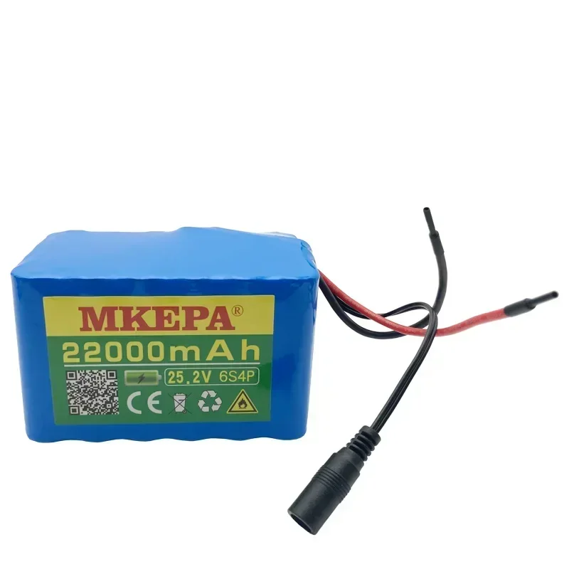 6s4p 25.2V 22000mAh 18650 lithium battery pack,for children's toy cars, remote-controlled boats, airplanes, robots,etc. With BMS