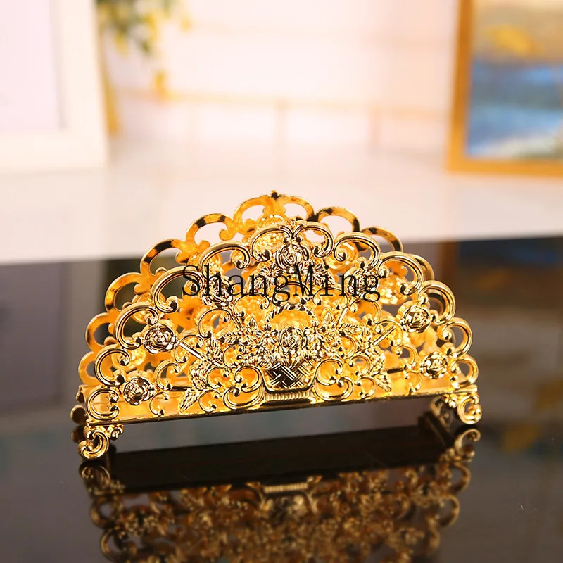 

DSA restaurant dining table tissue holder high-grade zinc alloy three-dimensional simple retro western restaurant tissue holder