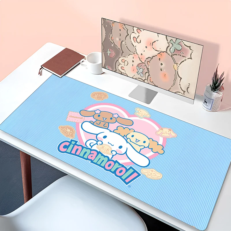 

Mouse Pad C-cinnamoroll Anime Gaming Accessories Varmilo Keyboard Desk Mat Gabinete Gamer Carpet Cartoon Mousepad Mouse Mats