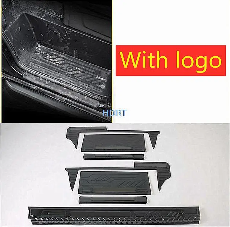 Car Door Sill Scuff Plate For Ford Transit 2017 2018 2019 Guards Door Sills Strip Protector Stickers Stainless Steel Accessories