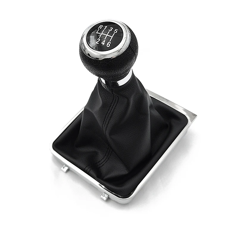 5/6 Speed Gear Shift Knob For VW Passat B6 2005-2010 Lever Stick Gaiter Boot Cover Collar Car Styling Accessories Auto Parts