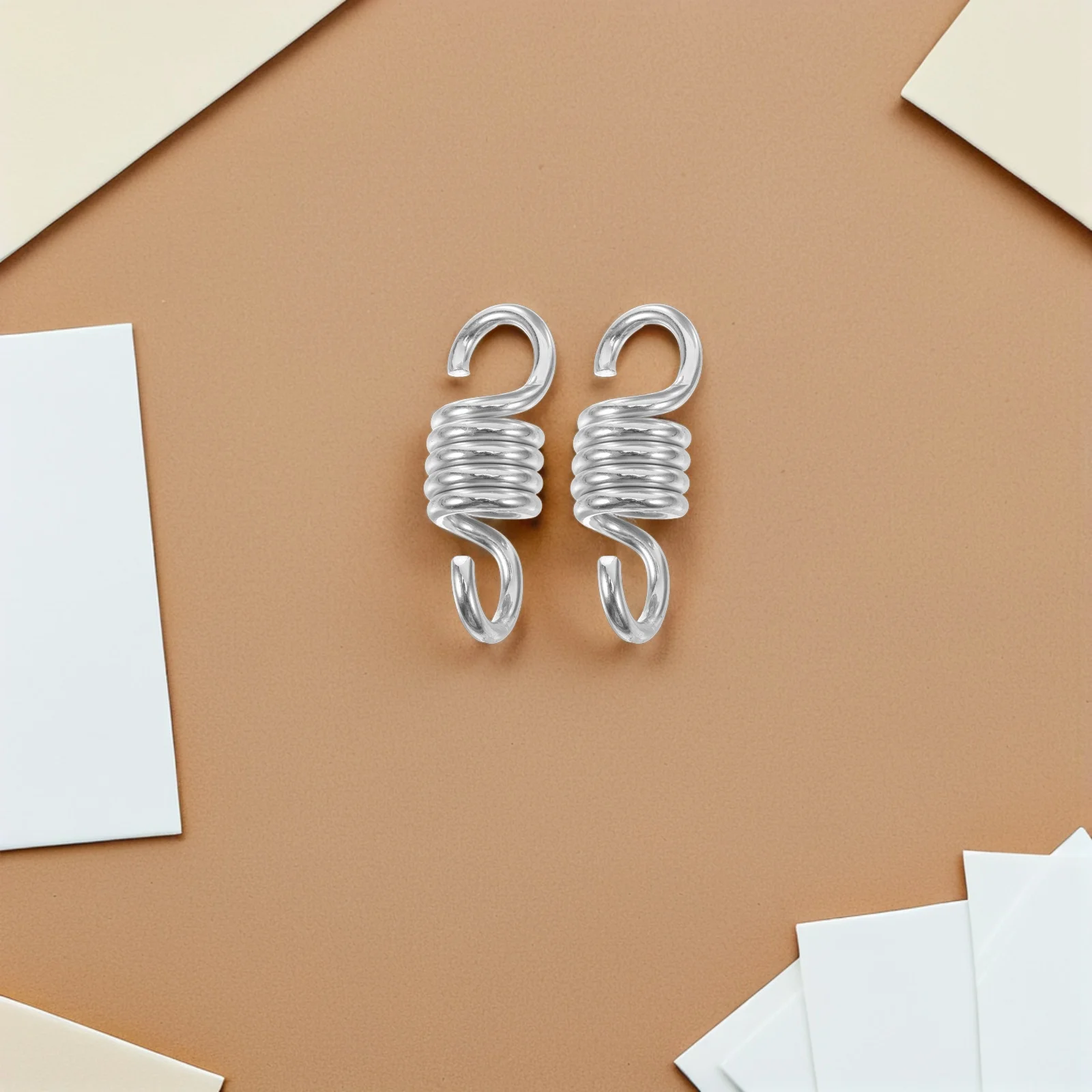 

4Pcs Hammock Chair Suspension Spring Heavy Duty Swing Hanger Porch Patio Gym Outdoor Hook Porch Spring