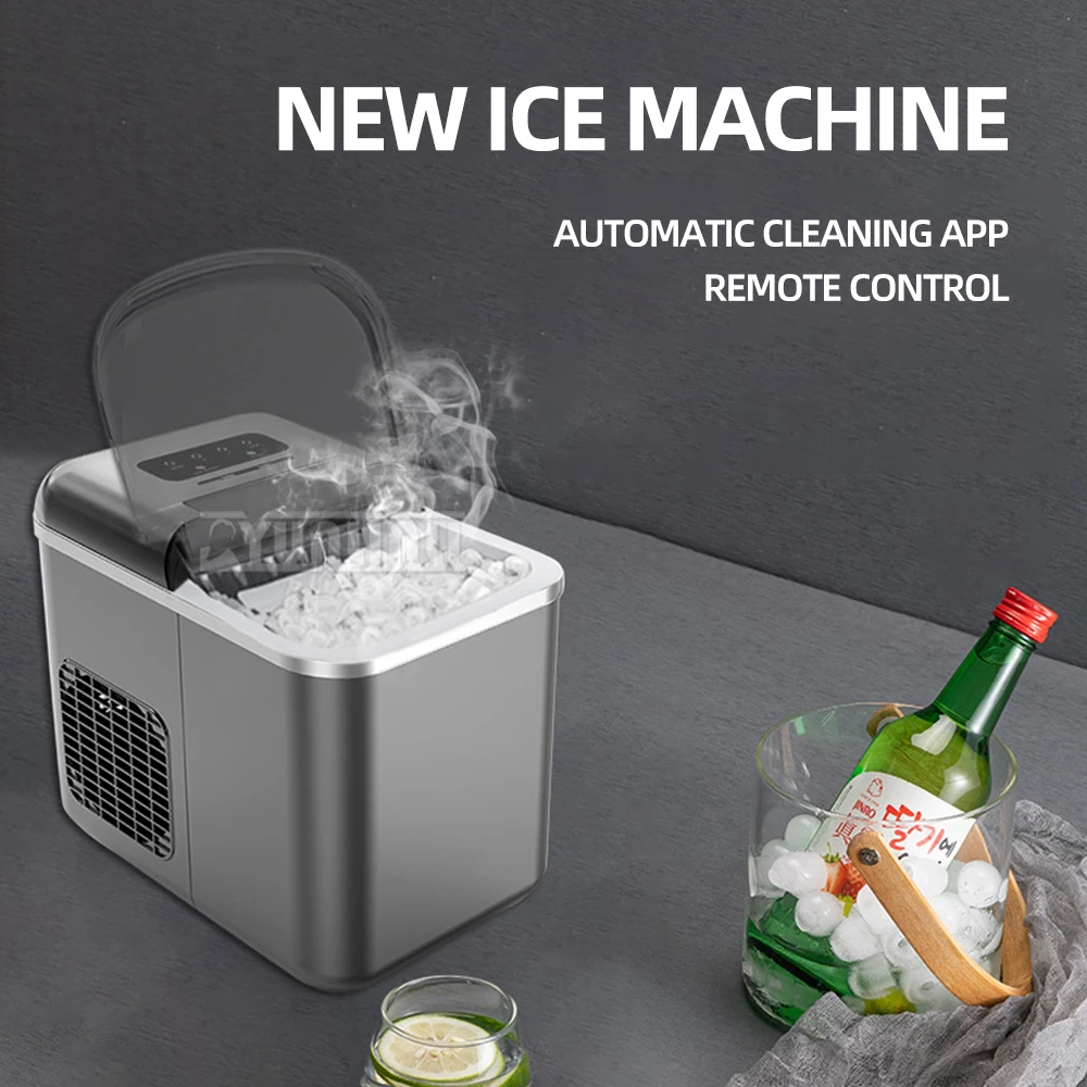 Automatic Electric Ice Cube Maker Commercial Desktop Ice Maker Portable Ice Machine for Bar