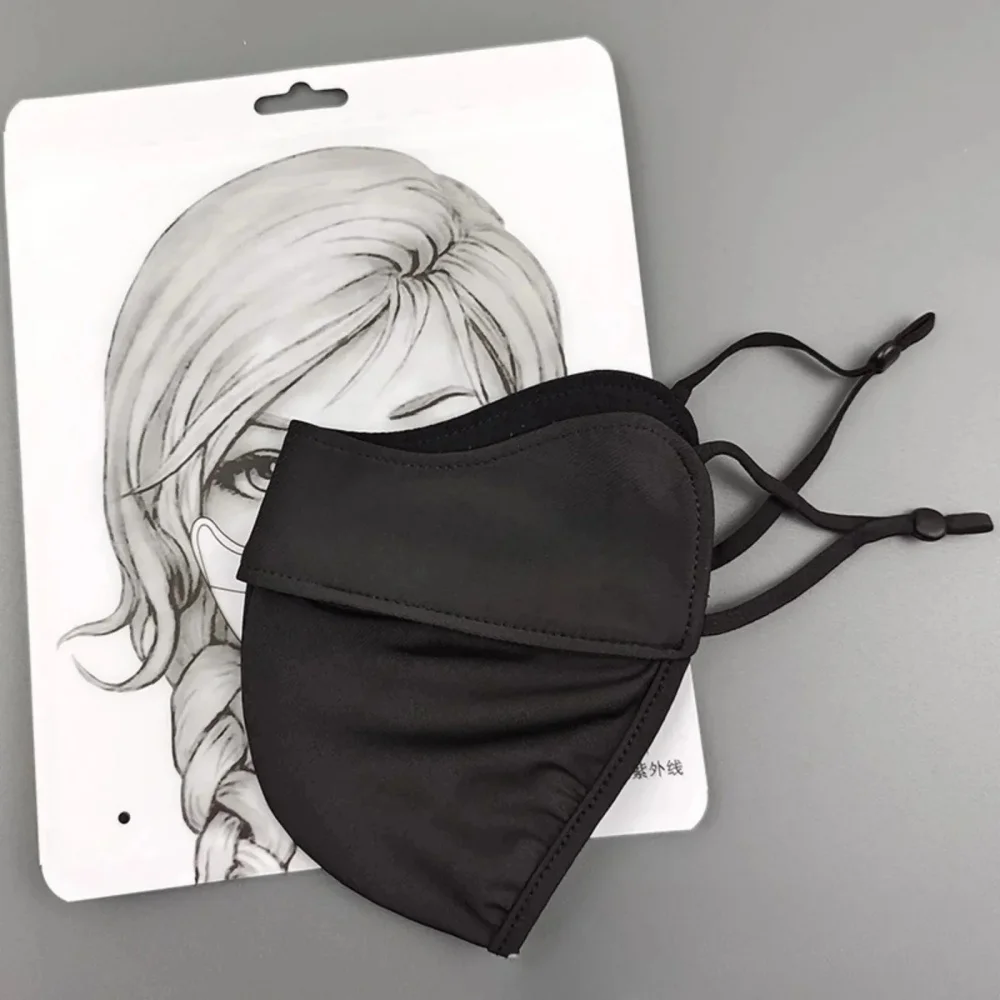 Ice Silk Model Sunscreen Face Scarf Summer Outdoor Sun Protection Eye Corner Protection Veil Cover Mask for Eye Safety