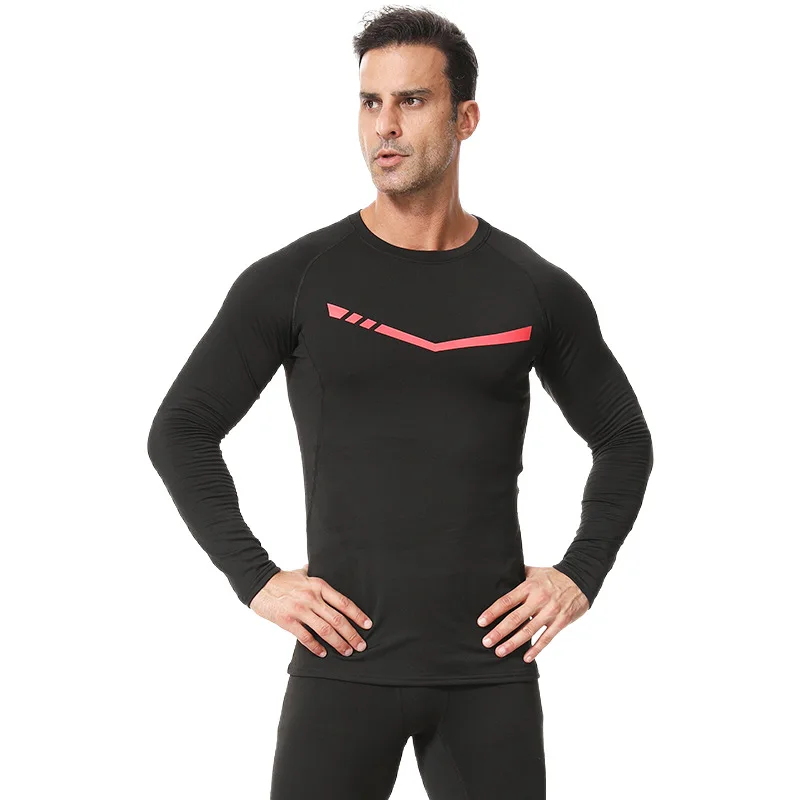 

Мужской комплект термобелья: флисовая подкладка, топ и брюки, базовый слой для тренировок, зимних видов спорта, повседневной носки, многослойной одежды