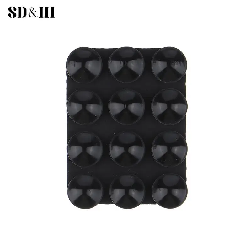 Silicone Suction Pad For Mobile Phone Fixture Suction Cup Backed Adhesive Silicone Rubber Sucker Pad For Fixed Pad