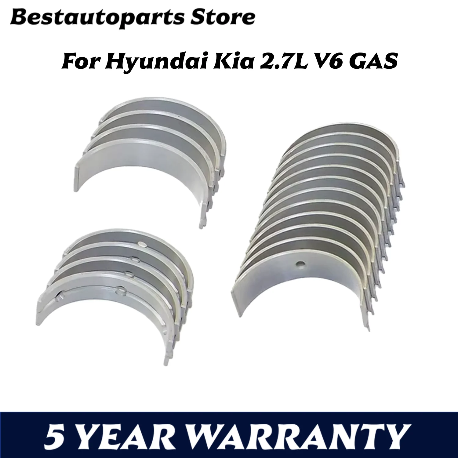

Auto Engine Parts Main & Con-rod Bearing Set For HYUNDAI KIA 2.7L V6 2.7T GAS G6BA G6EA 2000-2010