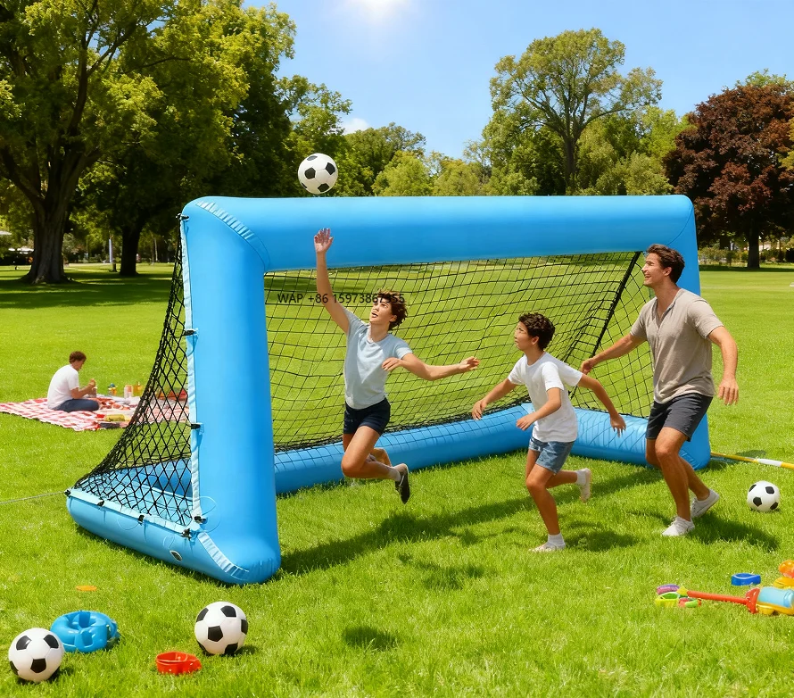 

Custom PVC inflatable water goal outdoor football game equipment portable 1 year warranty