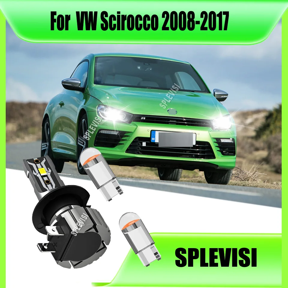 

477 499 Direct Halogen Bulb Replacement Car Lights LED Headlamp Bulbs For VW Scirocco 2008 2009 2010 2011 2012 2013 2014-2017