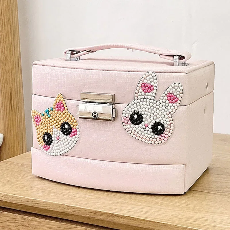 5D الأطفال اليدوية قضيب على شكل الماس اللوحة ملصقات DIY لصق صغير الكرتون الحيوان يونيكورن الفتيات الفتيان الطلاء الحرف #6