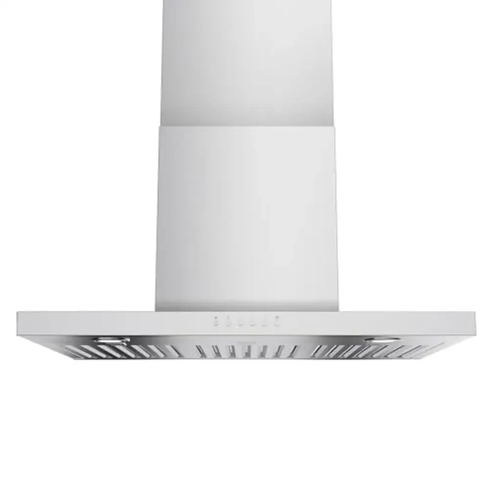 Stainless Steel Kitchen Range Hood 900 CFM Wall Mount Ultra-thin Body LED Lights 4 Speed FanPushButton Chimney Kitchen Exhaust