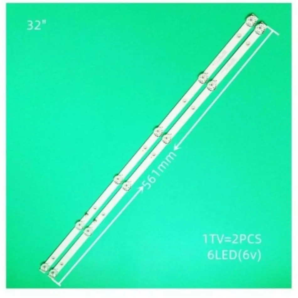 AKIRA 32LED01T2M CC02320D562V04, used for 32-inch tape LE-8822A SJ.HL.D320601-2835BS-F 6 in 6, 56 cm, 100% novel