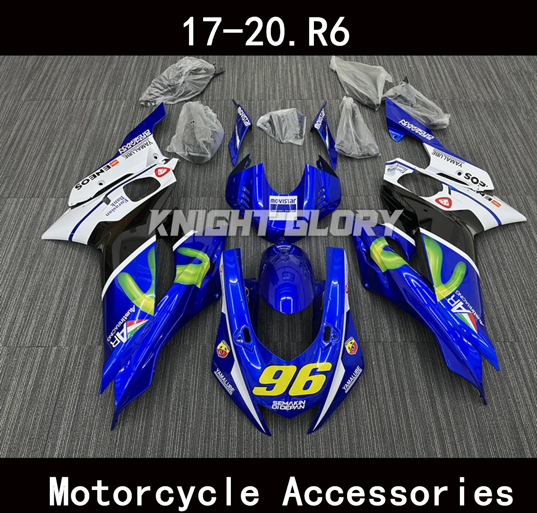 

Suitable for YZF-R6 YZF R6 2017 2018 2019 2020 Motorcycle Shell Fairing Spoiler Bodywork Set