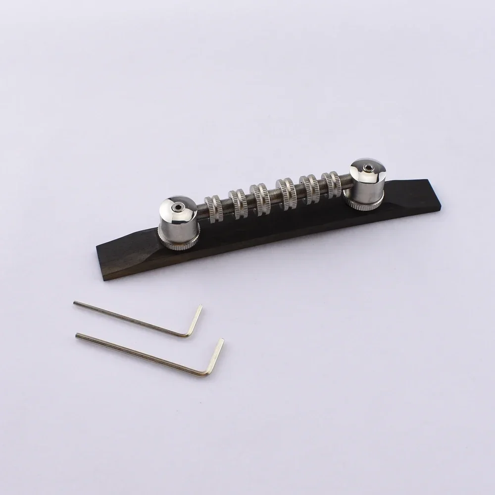 1 Set  Stainless Steel Space Control Adjustable Roller Bridge With Ebony Base - Made in Japan