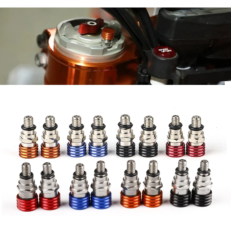 M4/M5 Bleed Waterproof front Fork Bleeder Relief Valve Fork Relief Valve Fit CRF YZF KXF Fork Bleed Valve Stainless steel