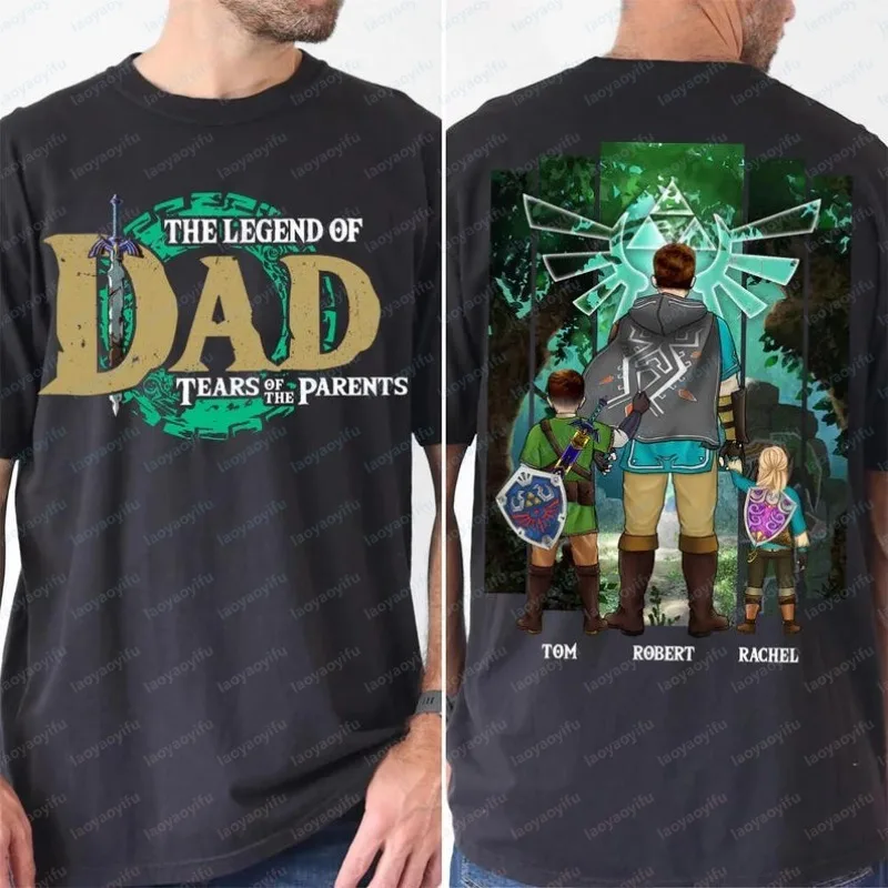Custom Legend of Dad Children of The Wild Shirt Best Dad Ever T-Shirt Father's Day Gift Personalized Shirt Trendy Gifts for Dad
