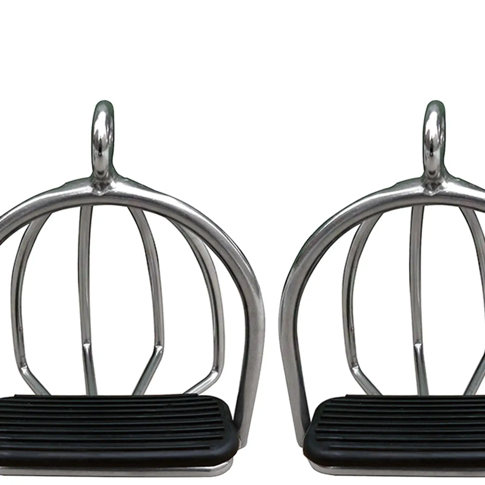 Cage Horse Riding Stirrups Stainless Steel High Strength Lightweight Non Slip