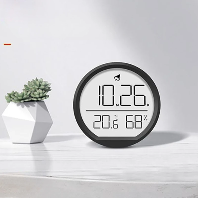 Xiaomi Multi-function Magnetic Thermometer Hygrometer with Clock Alarm Clock Calendar Functions Room Humidity Temperature Meter