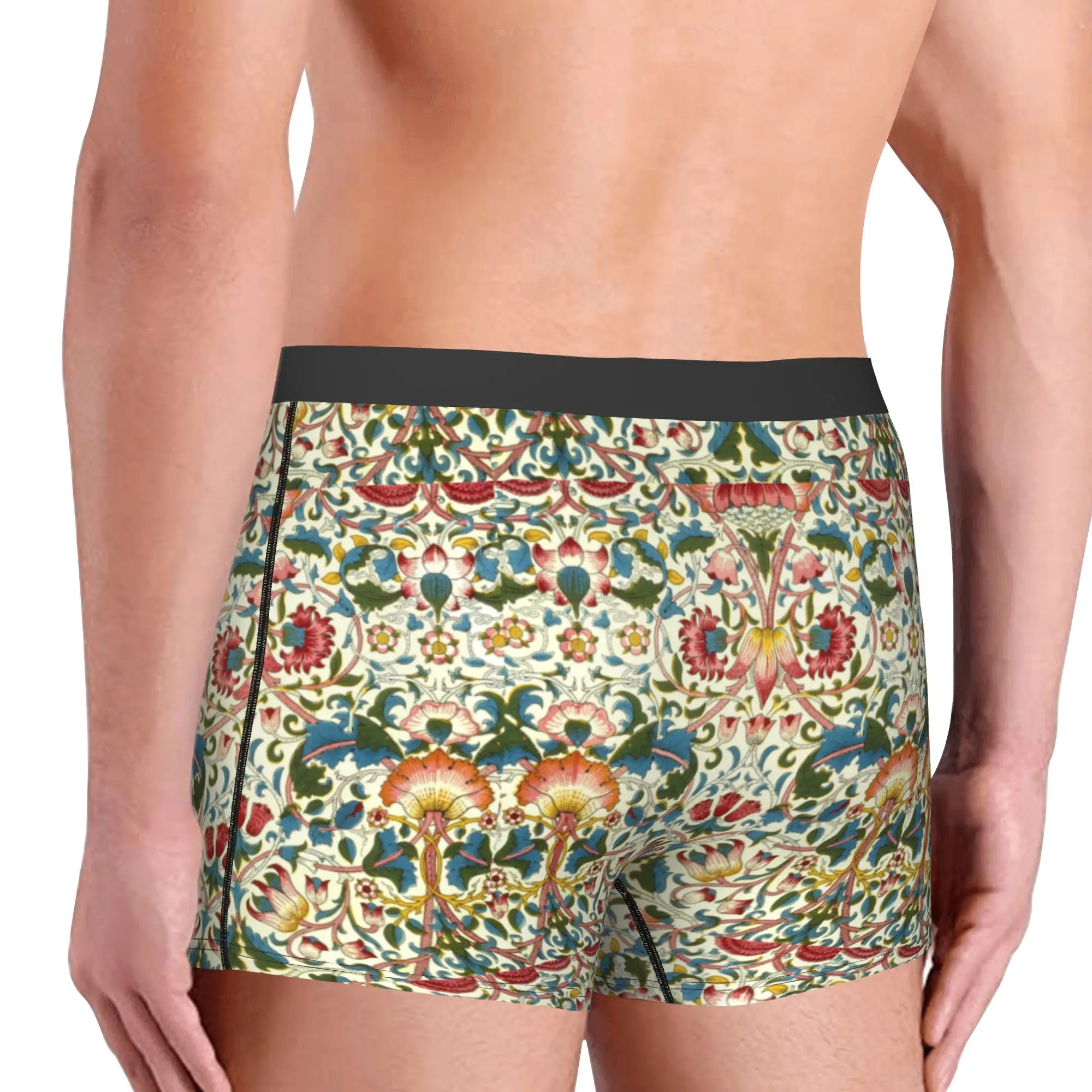 William Morris Boxers Shorts Mens Floral Textile Pattern Briefs Underwear Cool Underpants