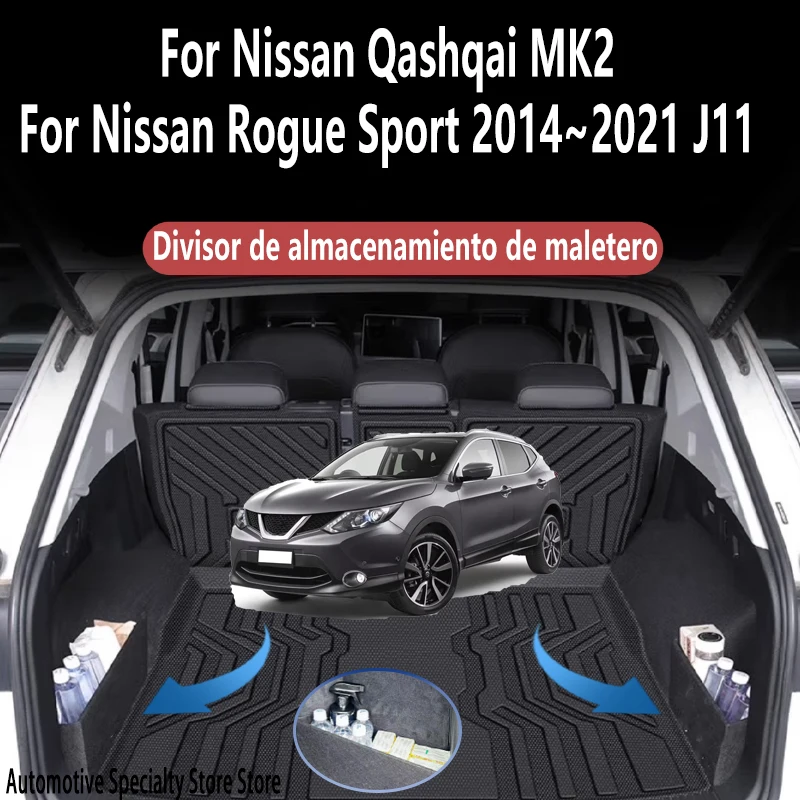 

For Nissan Qashqai 2014~2021 J11 MK2 Multifunction Trunk Storage Partition Storage Auto Interior Parts Organizer Car Accessories